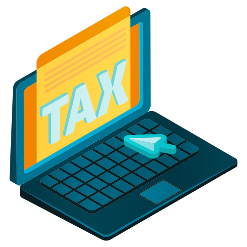 Corporate tax filing illustration