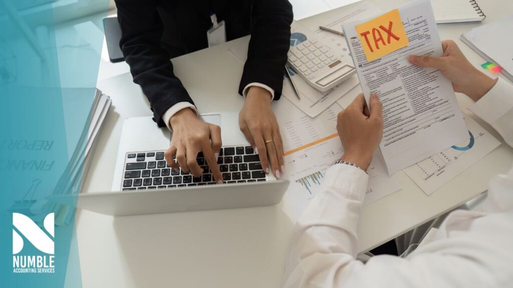 a small business owner starting a tax preparation checklist